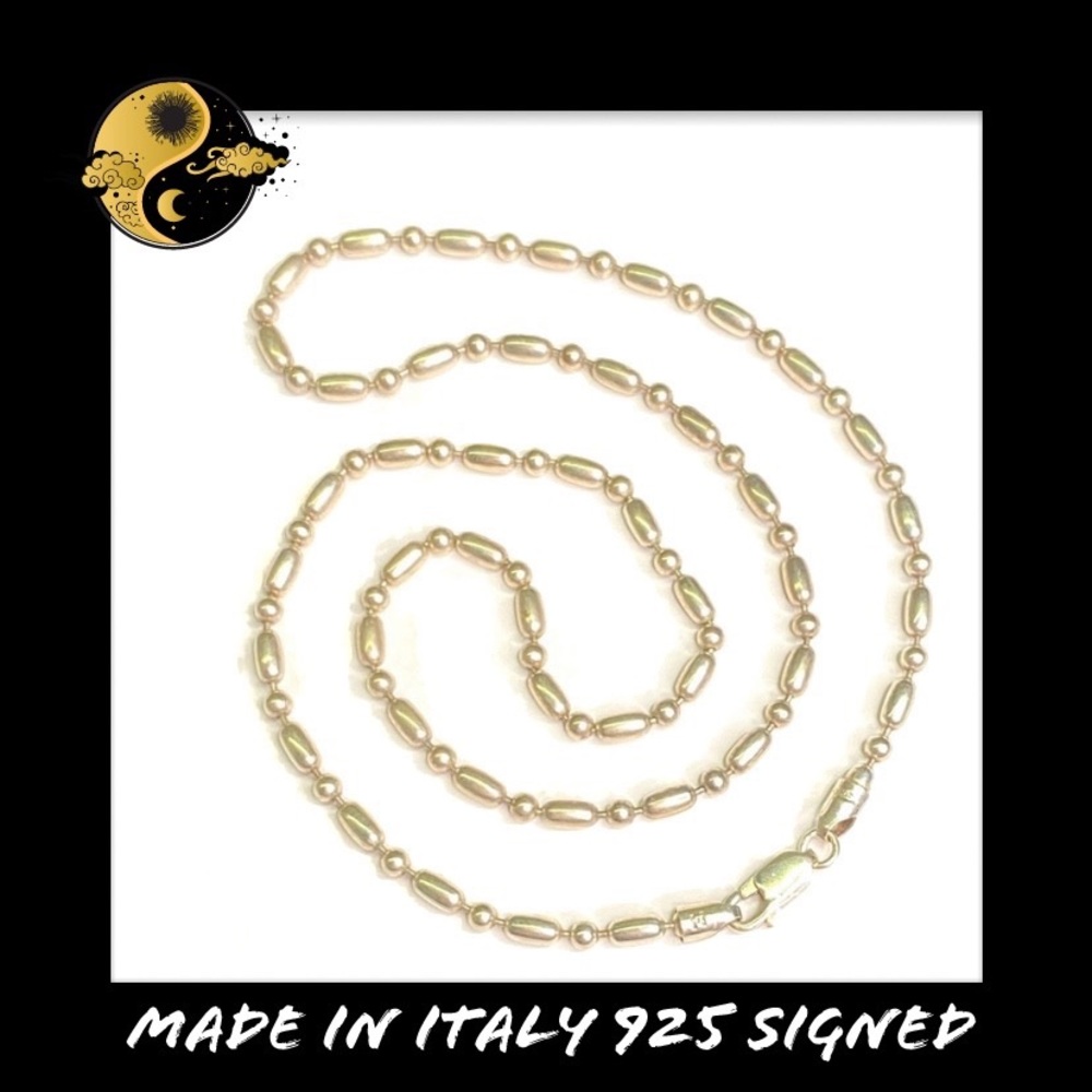 🔴 Made in Italy 925 Sterling Necklace 19.5”